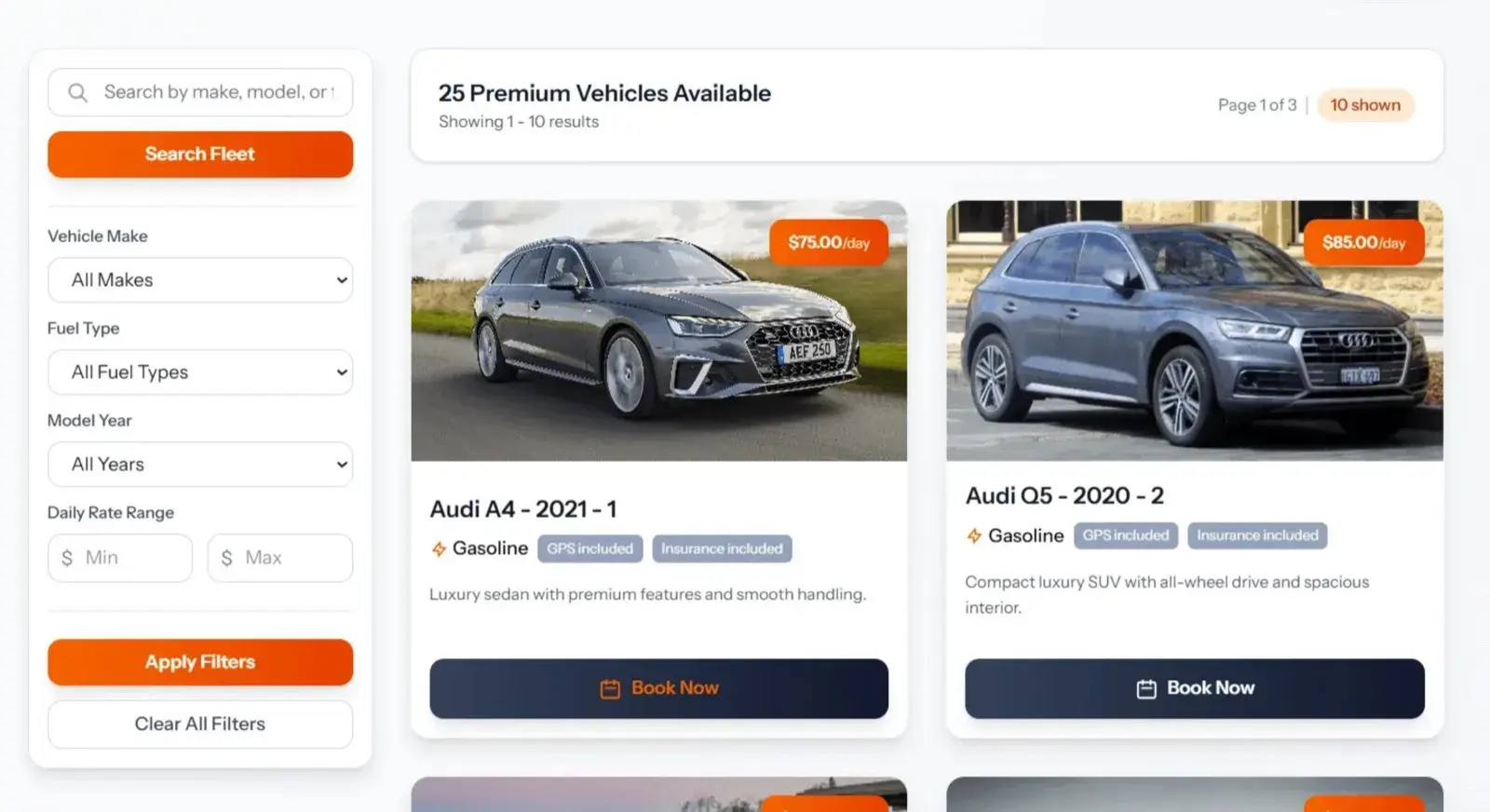 Rent A Car — Full-Stack Car Rental Management Platform screenshot 2